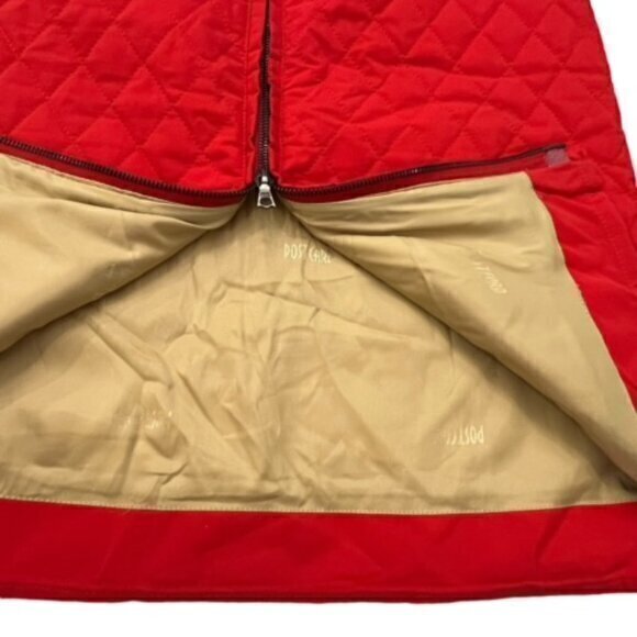 Anthropologie Postcard Red Quilted Skirt Full Zip Floral Size 6‎ Made in Italy - Picture 9 of 16